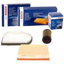 BOSCH POLLEN- LUFT- &Ouml;L-FILTER PAKET passend f&uuml;r Mercedes CLK A208 C208