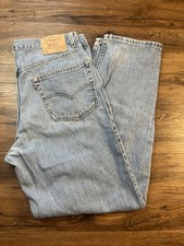 Levis 550 Jeans Mens 38x34 Blue Denim Relaxed Fit Made In USA Vintage