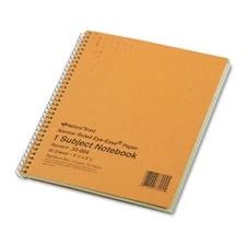Rediform National Brown Board Cover Notebook - 80 Sheet - 16 Lb - Legal/narrow