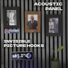 Picture Hook for Acoustic Slat Wall Panel - twist Fit Fixing easy fit