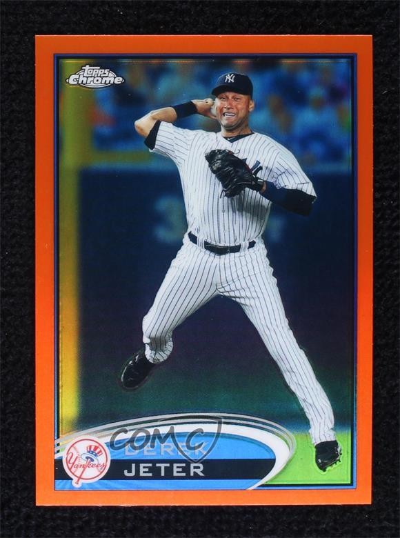 2012 Topps Chrome Retail Orange Refractor Derek Jeter #84 HOF 09gu