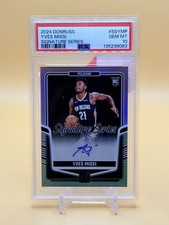 2024 Donruss Yves Missi Signature Series PSA GEM MT 10
