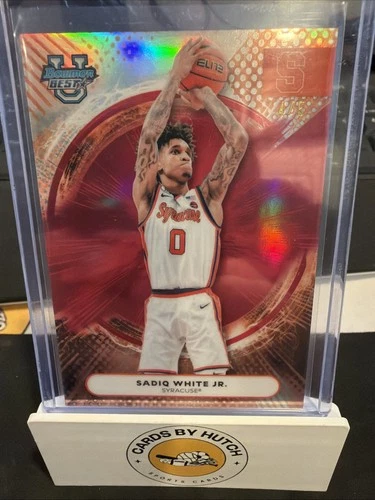 2025 Bowman Best University Basketball Red Refractor Sadiq White Jr. #49