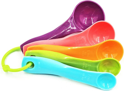 Messlöffel-Set, 5 Stück Messlöffel Gramm, Bunt Measuring Spoons Mit Unterschiedl