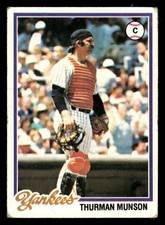 1978 Topps Baseball Card #60 Thurman Munson