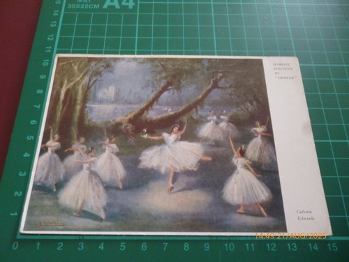 MARGOT FONTEYN GISELLE CARLOTTA EDWARDS BALLET MEDICI POSTCARD 1290 UNWRITTEN