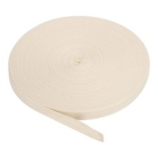 Cotton Twill Tape 5/8 Inch 50Yards Cotton Ribbon for Gift Wrapping Beige,