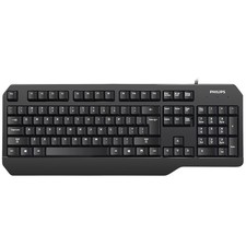 Philips USB Wired Gaming Keyboard, Full-Size ...