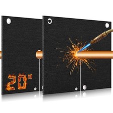 Fireproof Welding Blanket Set - 20'' x 20'' Heat Shield for Plumbing  Soldering