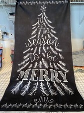 christmas fabric panel