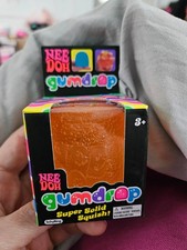 Schylling NeeDoh Gumdrop Super Solid Squish Orange