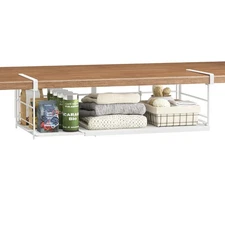 Expandable Under Cabinet Shelf, Extendable Under Shelf Storage with Removable...