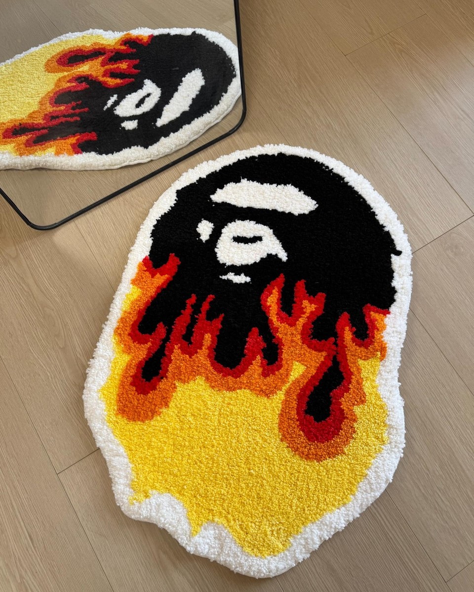 NEIGHBORHOOD BAPE NBHD RUG MAT ラグマット BAPE® HOME RUG MAT | bape.com