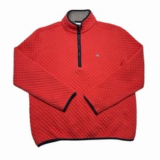 Brooks Brothers Diamond-Quilted Quarter-Zip Pullover Mens Small Preppy Old Money