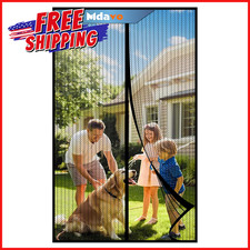 MOSQUITO SCREEN MESH DOOR Magnetic Closure Heavy Duty Pet Kid Friendly