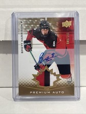 Brett Harrison 049/199 Auto Patch 2021 Team Canada Juniors Providence Bruins 