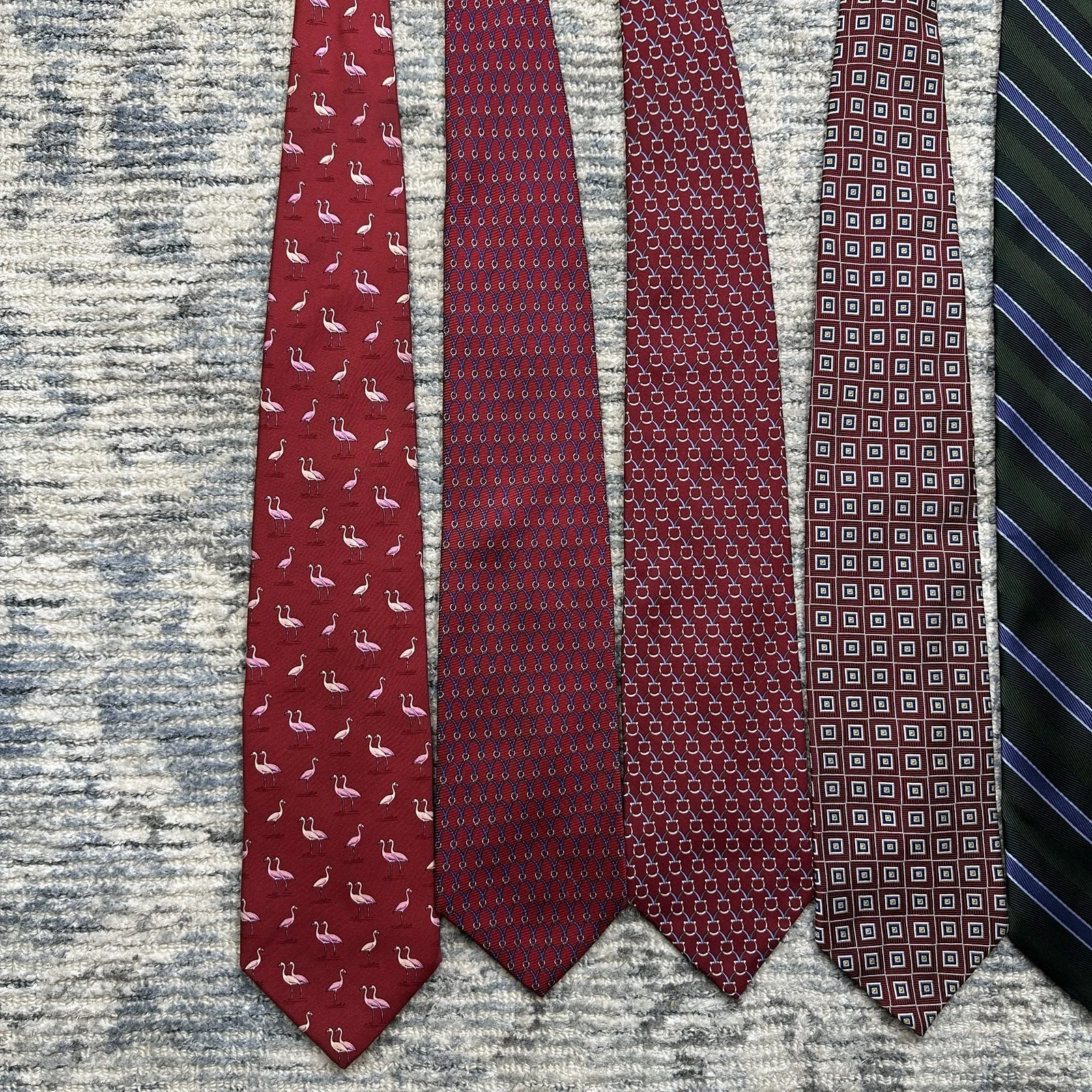 Lot of 8 Brooks Brothers Makers Silk Ties Made USA NYC Striped Geometric Dot image 2