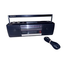 Sony CFS-210 Sound Rider FM/AM Cassette Stereo Recorder Boombox AC/DC 1987 Testd
