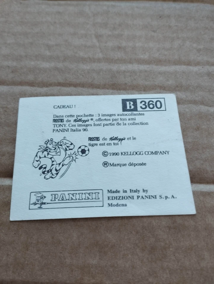 Sticker B360 Emilio Butragueno ESPAÑA Panini FIFA World Cup Italia 1990 Italy 90 - Imagen 2 de 2