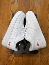 Nike Air Force 1 Low Supreme White Men's CU9225-001 New Mens Size 6.5 SHIPS NOW