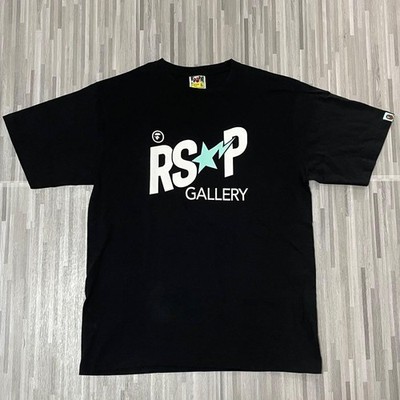 A BATHING APE×RSVP Gallery Black Cotton T-Shirt XL Limited Edition
