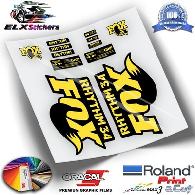 FOX 34 RHYTHM SERIES GABELAUFKLEBER 2018 WP219 AUTOCOLLANTS ADESIVI MTB