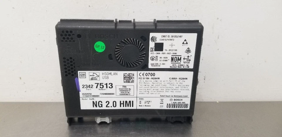 14 GMC SIERRA 1500 HMI MÓDULO INTERFAZ HOMBRE MÁQUINA 13447860 Foto 2 de 4