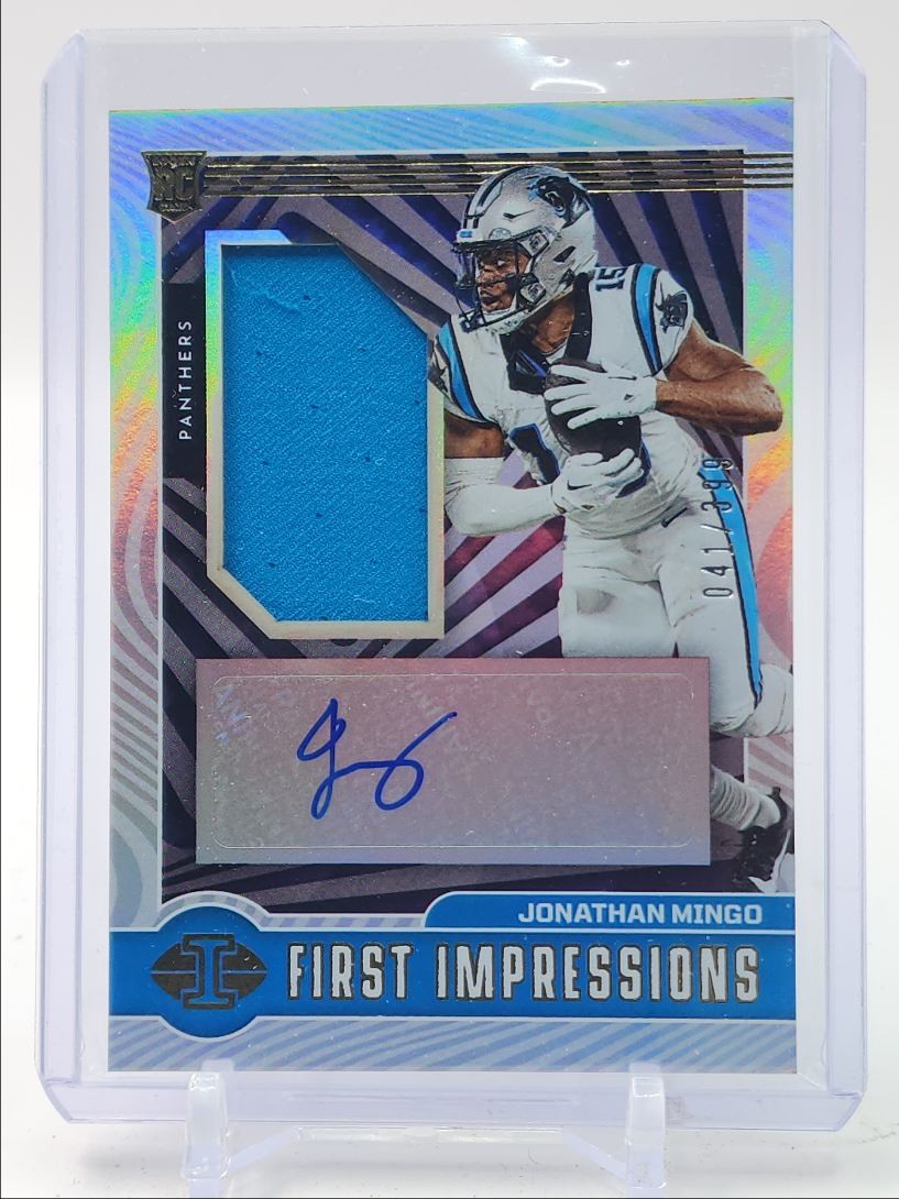 JONATHAN MINGO 2023 ILLUSIONS FIRST IMPRESSIONS RPA ROOKIE B AUTO /399 Q2098