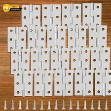 20pcs 2 Inch Butt Hinges Stainless Steel Cabinet Hinges Small Door Hinges Window