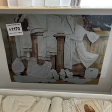 Set Bagno Alta Qualità 'Michela', 8 Pezzi, Colore Ecrù