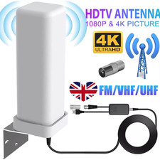 600 Miles HDTV 1080P Outdoor HD 4K Digital TV Antenna 360° Signal Amplified NEW