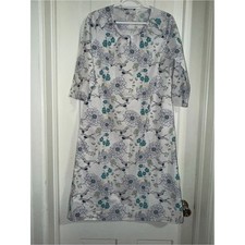 Women's size medium vintage cuddledown sleep gown sleep dress lounge 100 cotton