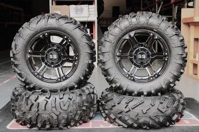 SPORTSMAN 700 26'' BIGHORN 3.0 RADIAL ATV TIRE 14'' VIPER BLK WHEEL KIT POL3CA