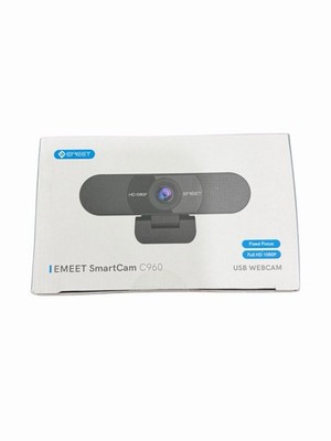 EMEET 1080P Webcam with Microphone, C960 Web Cam, 2 Mics, 90° FOV, USB 