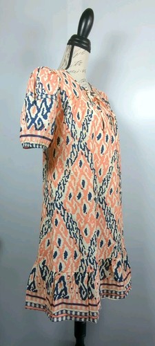 Kindred Anthropologie Size Small Midi Dress Puff Short Sleeve Lined NWT - Picture 4 of 11