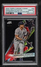 2024 Cosmic Chrome Black Eclipse Refractor 5/10 Giancarlo Stanton PSA 10 0wc9