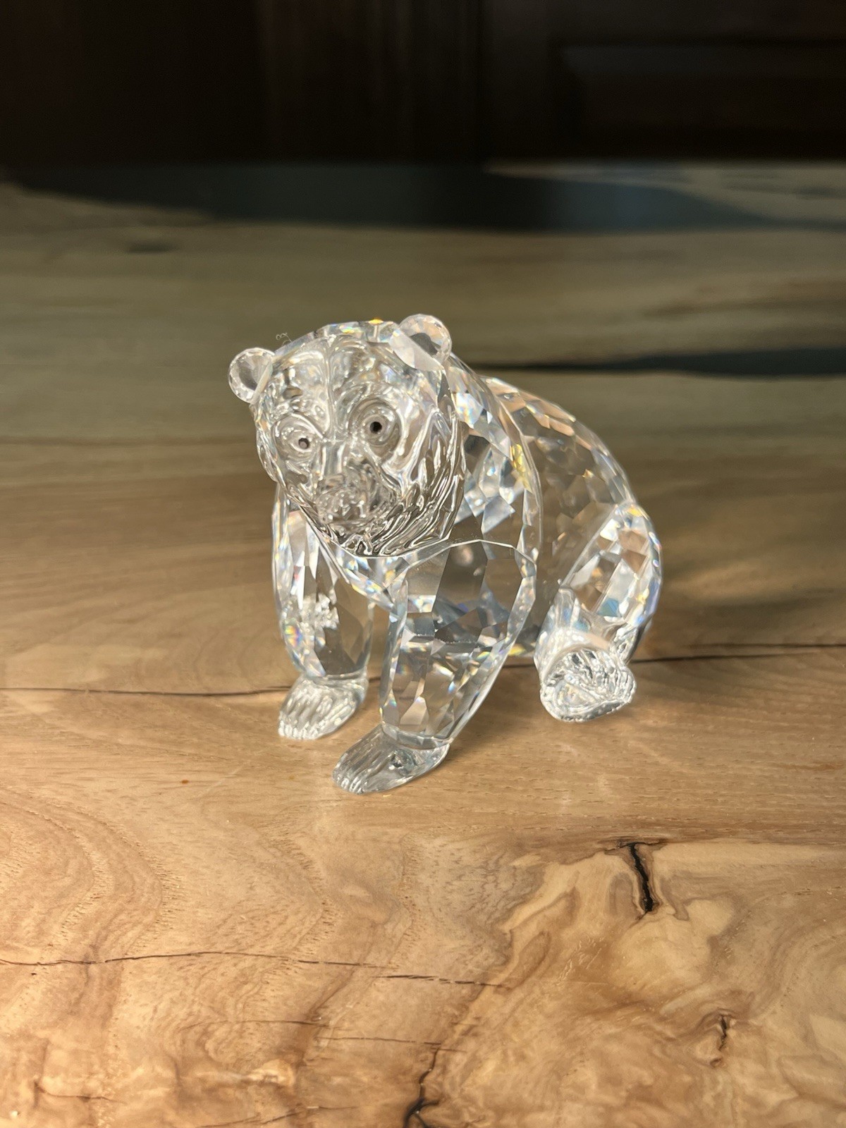 Swarovski Crystal Grizzly Bear Figurine Retired