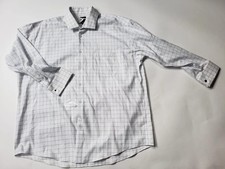 Read Pronto Uomo Classic Fit Non-Iron Check Dress Shirt 100 Cotton Sz 18 32/33