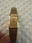 Vintage Seiko Quartz Women's Watch 2E20-5029 RO Gold Tone Rectangular Untested