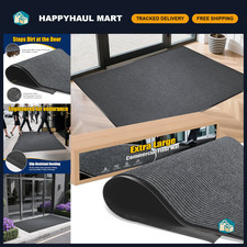 Extra Large 4x5 Feet Heavy Duty Indoor/Outdoor Door Mat - Waterproof, Low-Profil