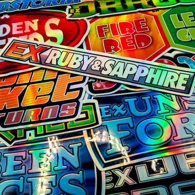 Pokemon Binder Stickers - All EX Series Sets - Inc Set Symbol - You Choose