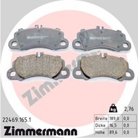 Zimmermann BremsbeläGe Bremsbelagsatz FüR Porsche Cayenne 9YA 9YB 95B