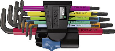 Wera 967/9 TX Multicolour HF 1 Winkelschlüsselsatz mit Haltefunktion, 9-teilig