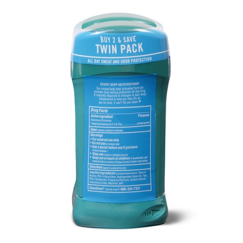 (2 Pack) Deodorante Uomo Antitraspirante Originale per Uomo Cool Rush Twin Pack, 2.7 - Foto 11 di 11