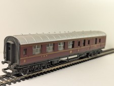 Hornby R474 OO Gauge LMS Crimson Lake Brake Coach Boxed