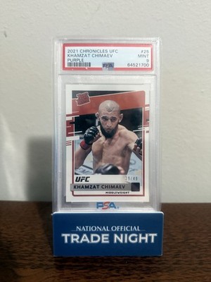 2021 Chronicles UFC Khamzat Chimaev Purple /49 PSA 9