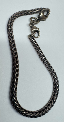 Designer Sterling Silver Fox Tail Bracelet 7.5'' [056GRS]