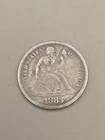 1883 Seated Liberty Silver Dime 10c