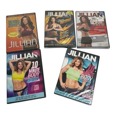 Jillian Michaels DVD Lot Of 5 Fitness Exercise Workout