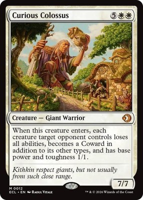 1x Curious Colossus - Lorwyn Eclipsed - NM  -  MTG